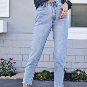 John Galt Brandy Melville Light Wash Mom Jeans